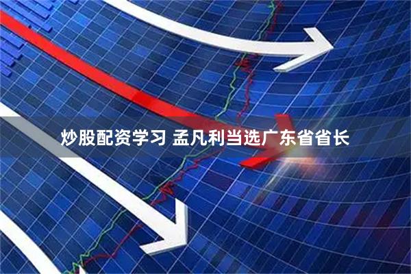 炒股配资学习 孟凡利当选广东省省长