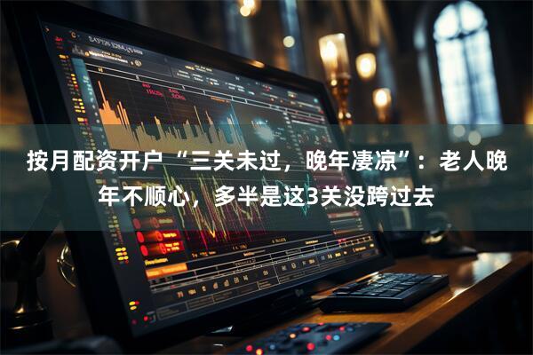 按月配资开户 “三关未过，晚年凄凉”：老人晚年不顺心，多半是这3关没跨过去